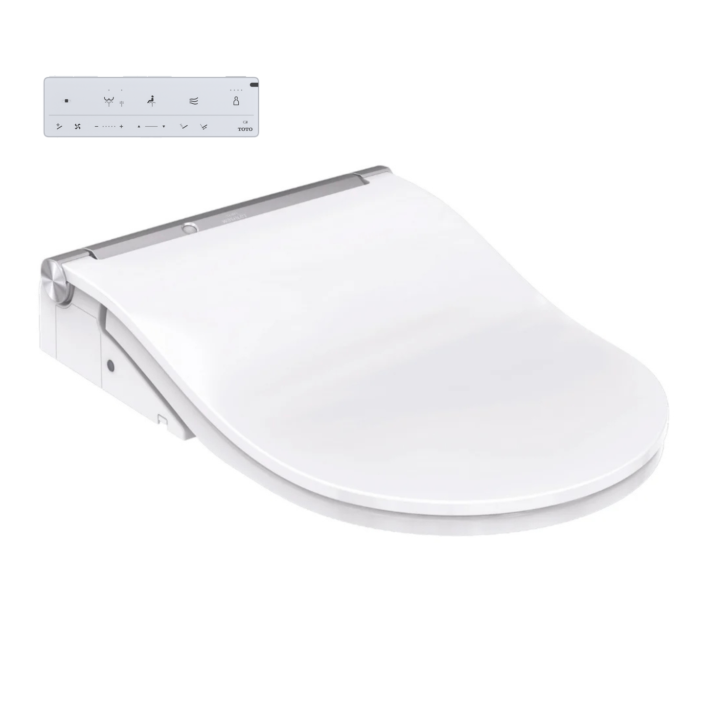 WASHLET RW auto flush mit silberner Leiste inkl. weißer Fernbedienung - TCF802E2G#NW1
