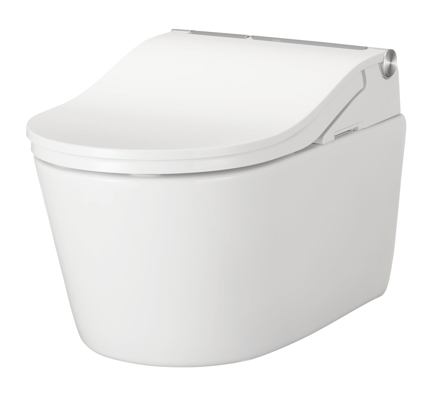TOTO Komplettset Washlet RW auto flush Dusch-WC, silberne leiste inkl. Vorwandelement u. silber Betätigungsplatte - Badmax24
