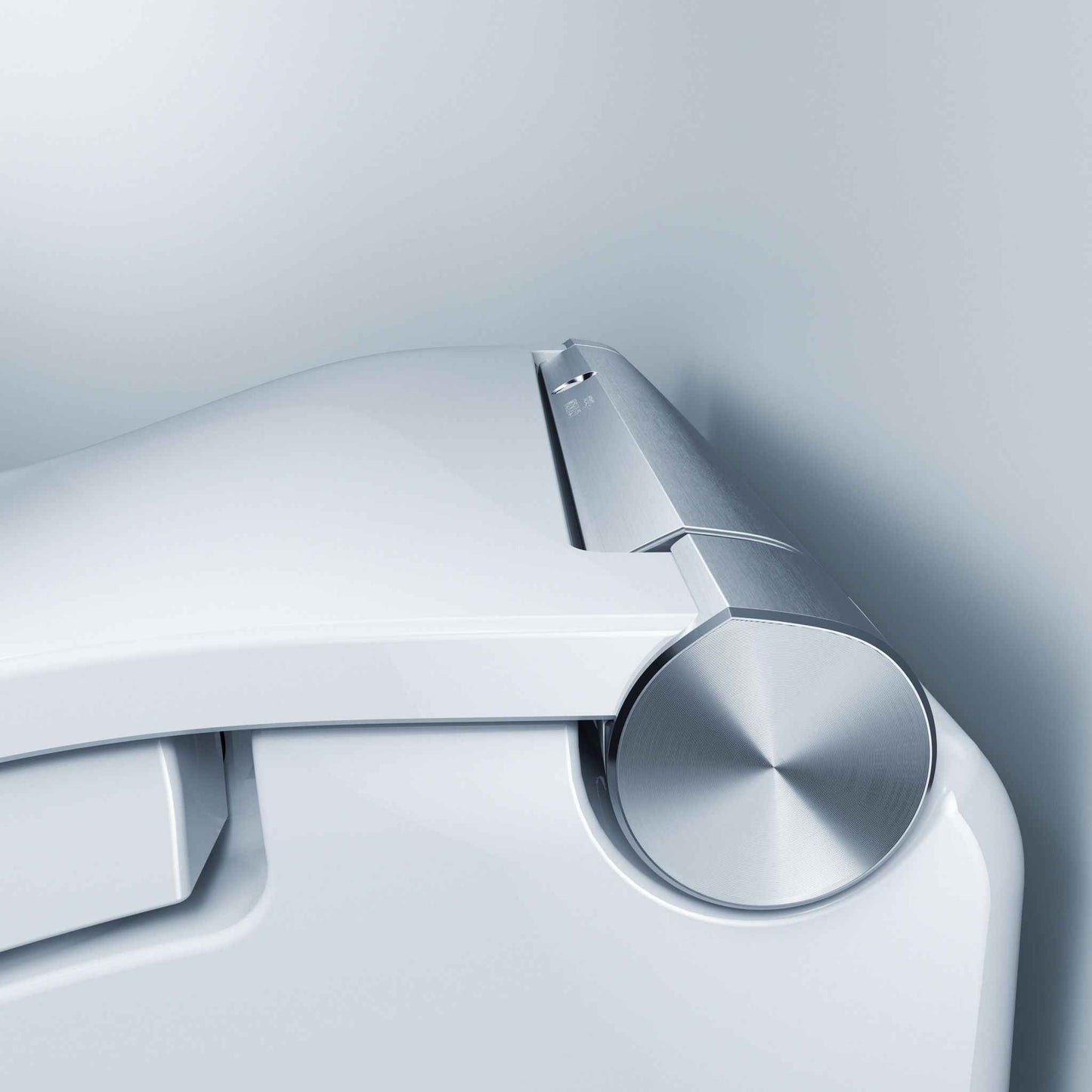 TOTO Komplettset Washlet RW auto flush Dusch-WC, silberne leiste inkl. Vorwandelement u. silber Betätigungsplatte