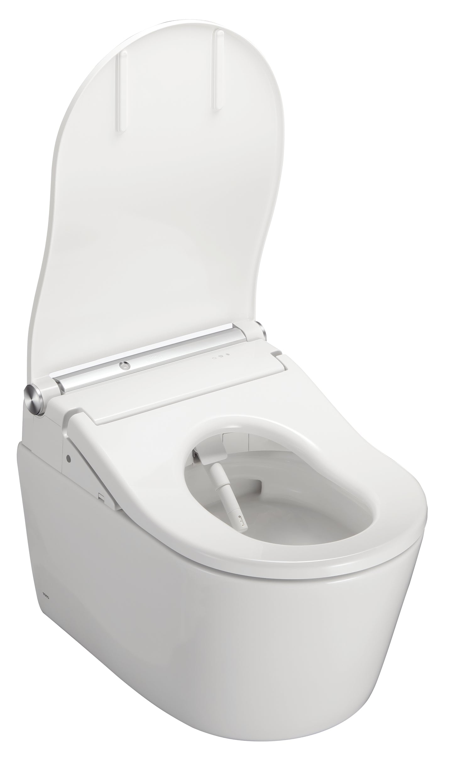 TOTO Komplettset Washlet RW auto flush Dusch-WC, silberne leiste inkl. Vorwandelement u. silber Betätigungsplatte - Badmax24