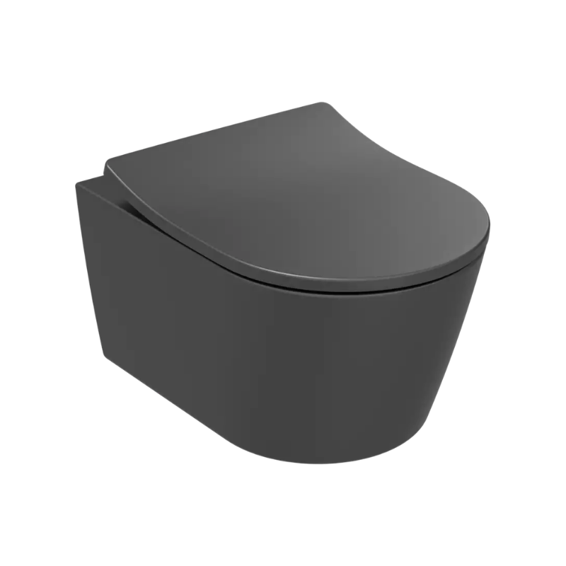 TOTO WC RP, wandhängend + RP, Sitz - matt Schwarz - CW552RY#MBL + TC518EU#MBL