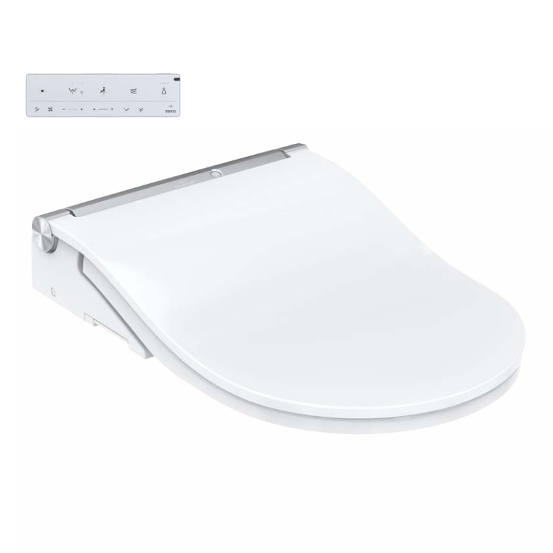 TOTO WASHLET RW WC Seat, Silver trim