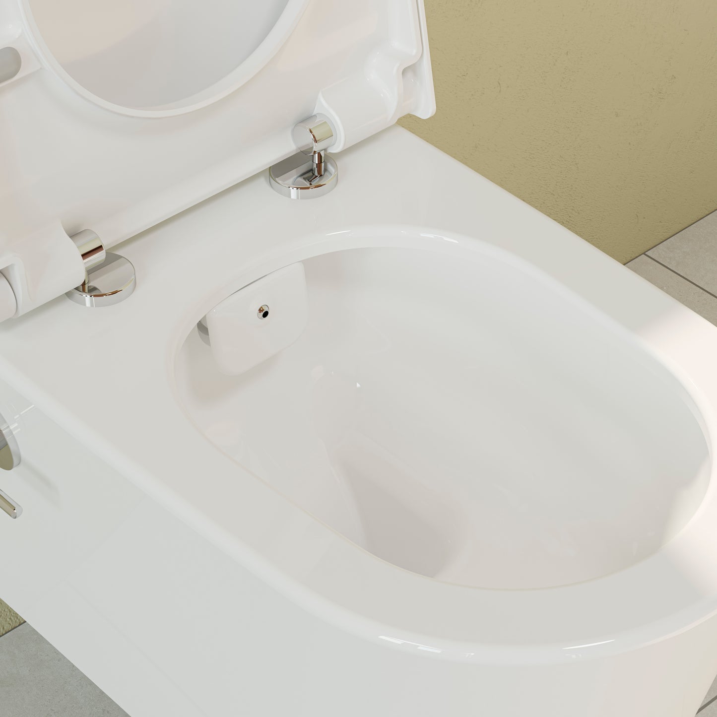 VitrA Options Nest Wand-WC VitrAflush 2.0 mit Bidetfunktion und Armatur mit sitz