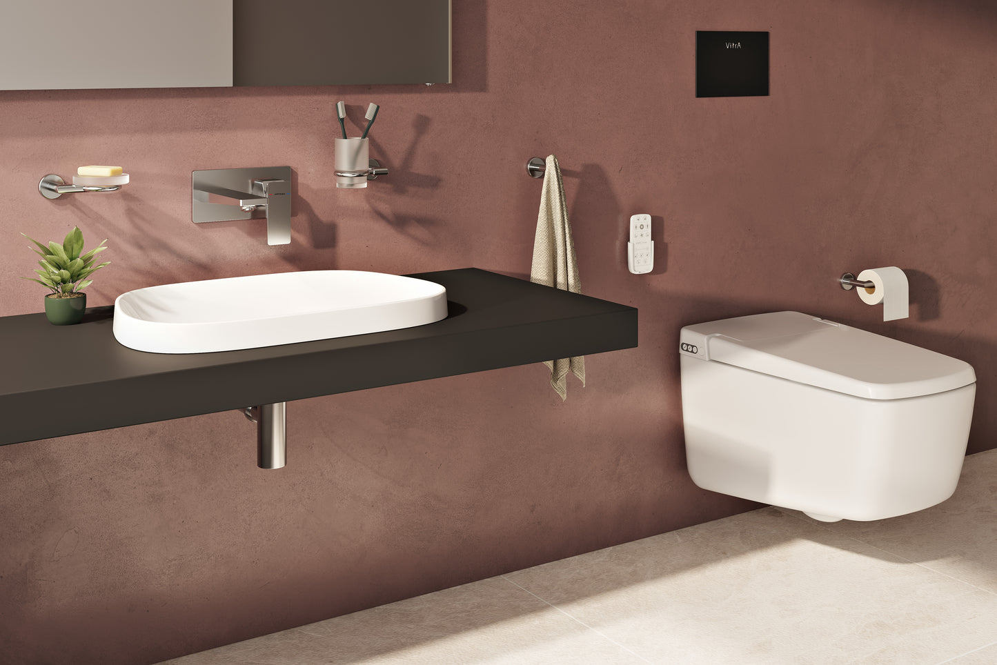 VitrA Dusch-Wand-WC V-Care Prime