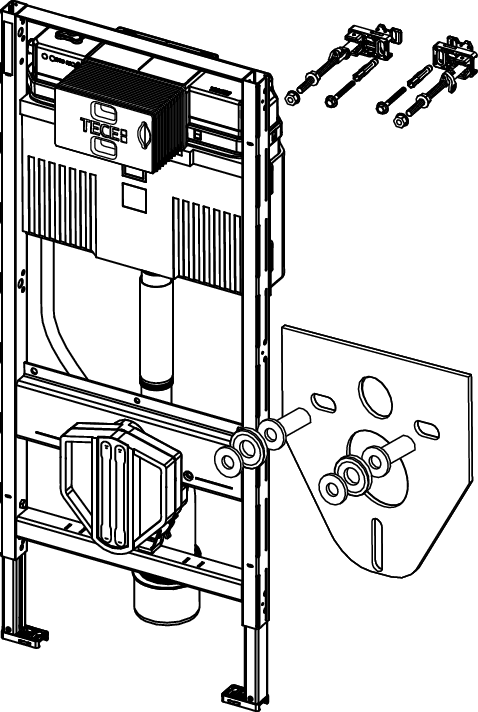 TECE Profil – WC 1120 mm. - 9300345